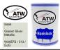 Preview: Saab, Glacier Silver Metallic, WA857S / 313 / GJG: 500ml Lackdose, von ATW Autoteile West.